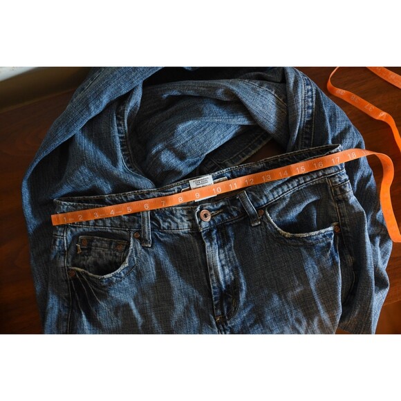 Vintage Z. Cavaricci Distressed Embroidered Copper Sequence Jeans Y2K floral 12 - Picture 7 of 10